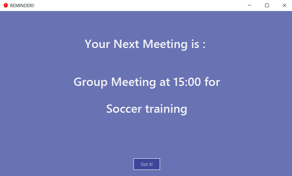 Reminder(1)