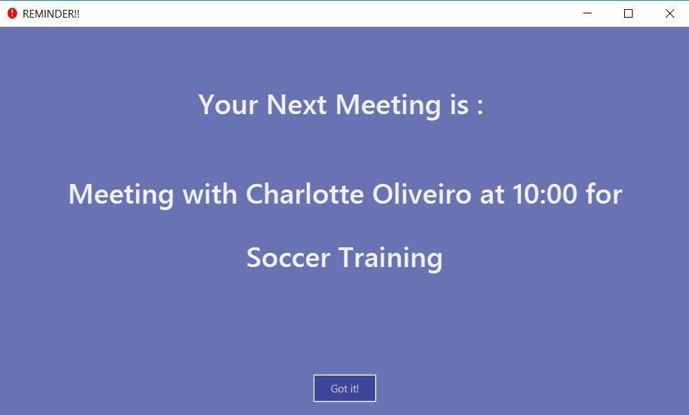 Reminder